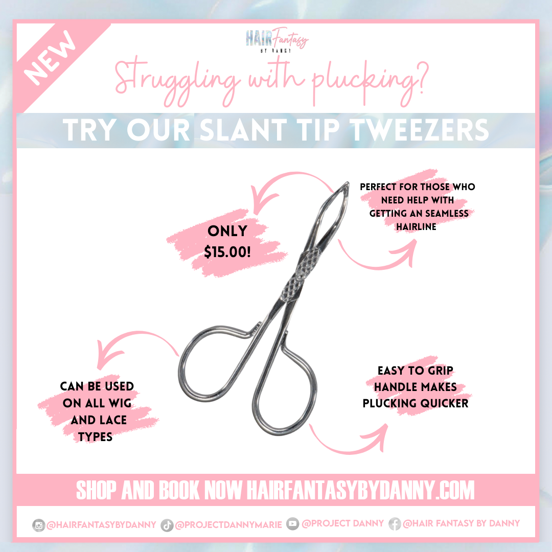 SLANT TIP TWEEZERS WITH HANDLES (1PK)